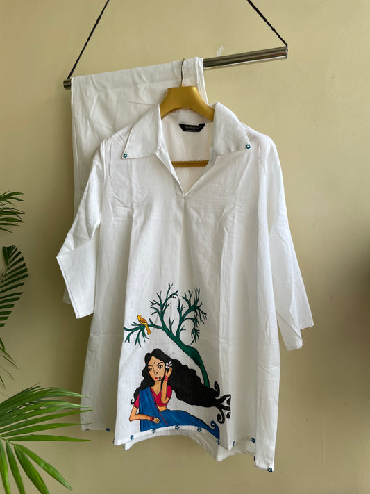 Chandni handpainted coord set