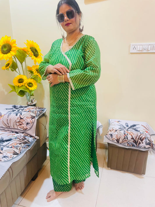 Kota doriya  Lehriya suit set