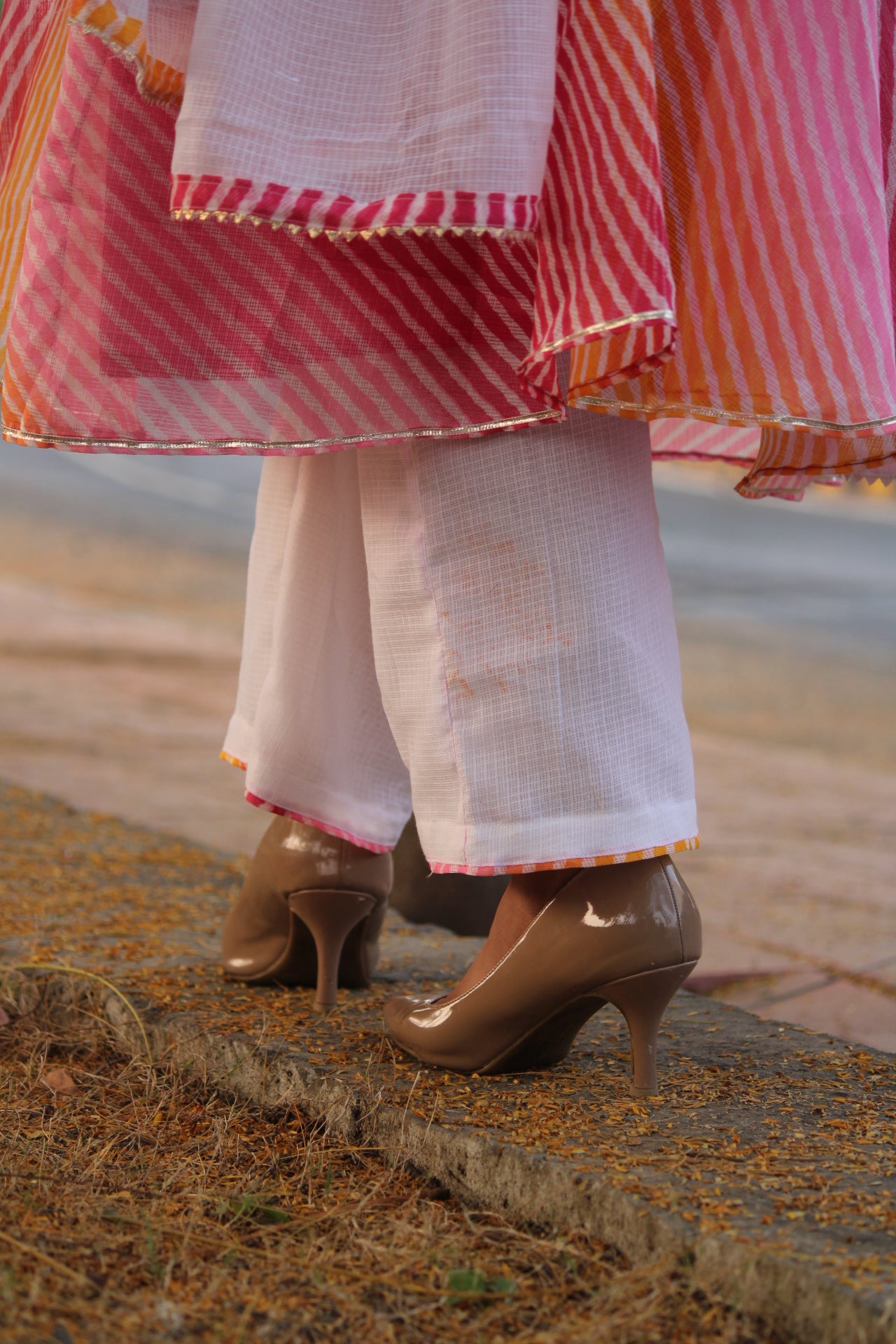 Kota doriya Lehriya suit set