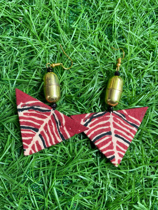 Boho Earrings- Red